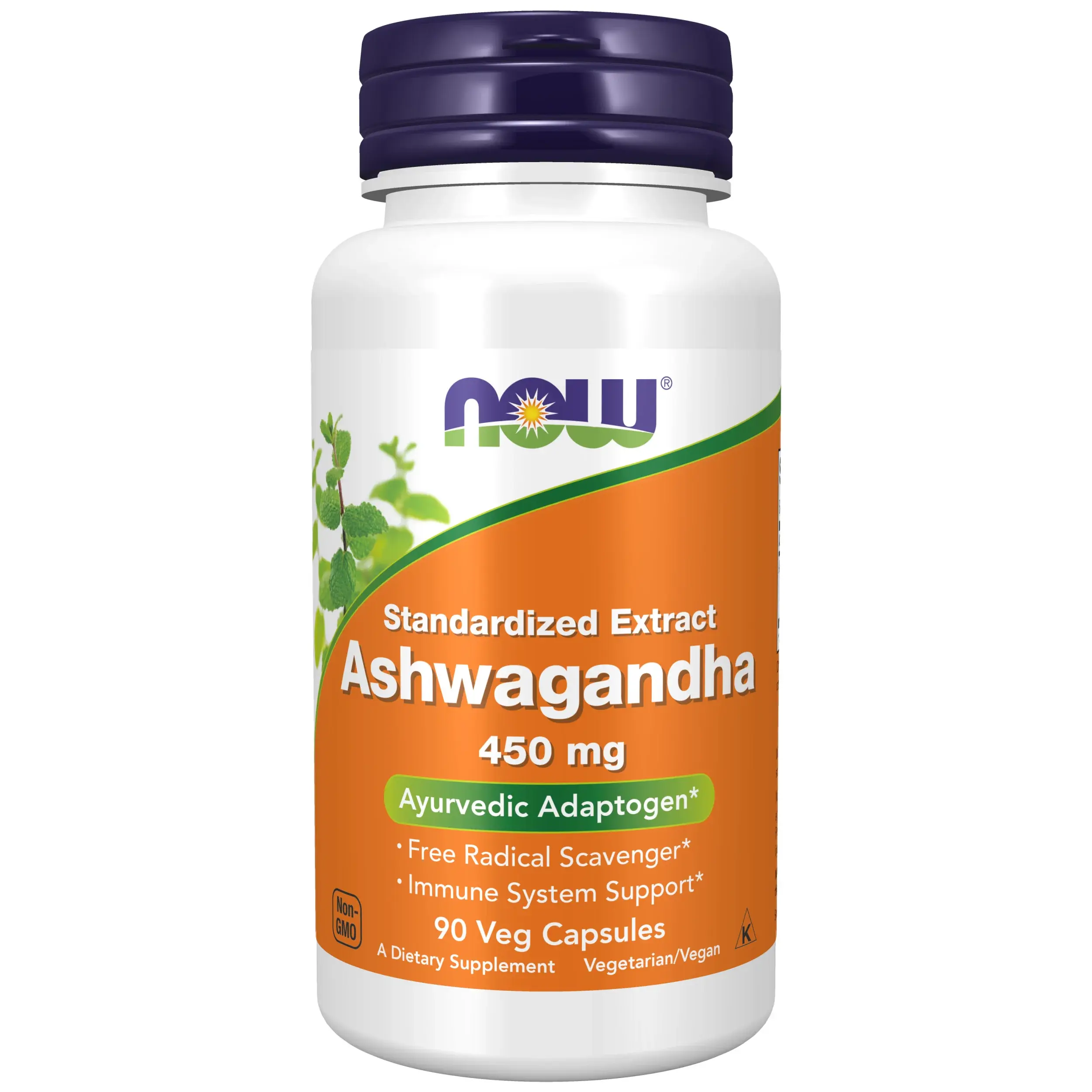 NOW Foods Ashwagandha - 450mg - 90 Veg Capsules