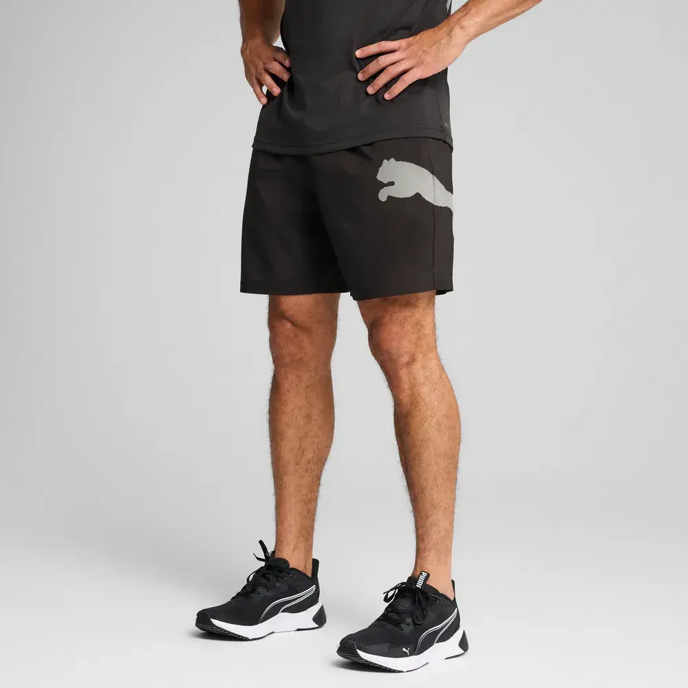 PUMA Men's Train All Day Essentials Big Logo 7" Woven Training Shorts