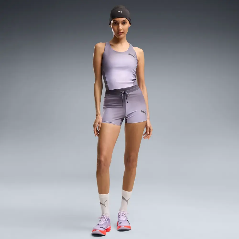 PUMA LIGHTSPEED All-Over Print Running Crop Top Women