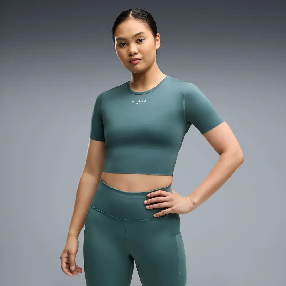 PUMA x HYROX Women's PWRMODE Crop Training T-Shirt