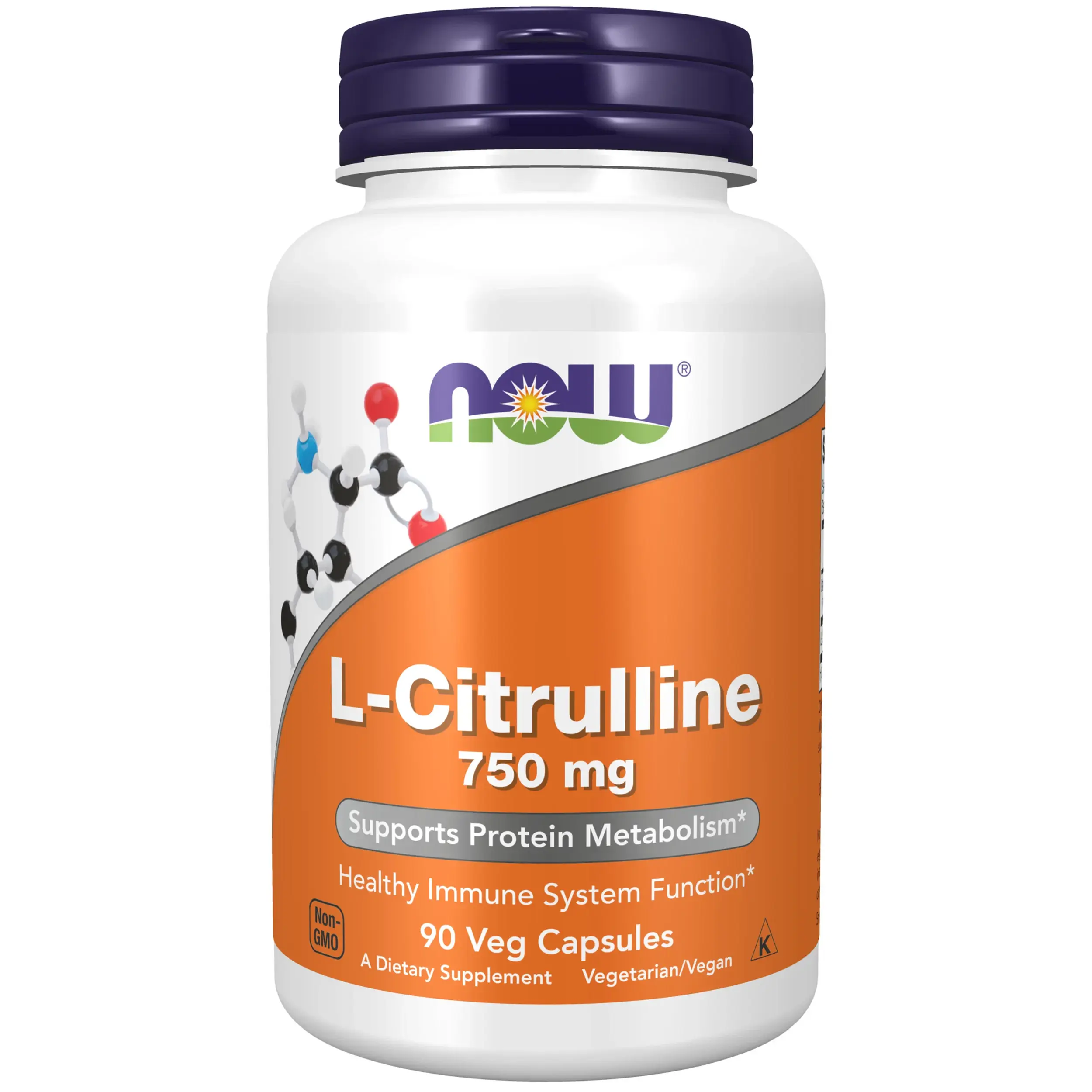 NOW Foods L-Citrulline - 750mg - 90 Veg Capsules