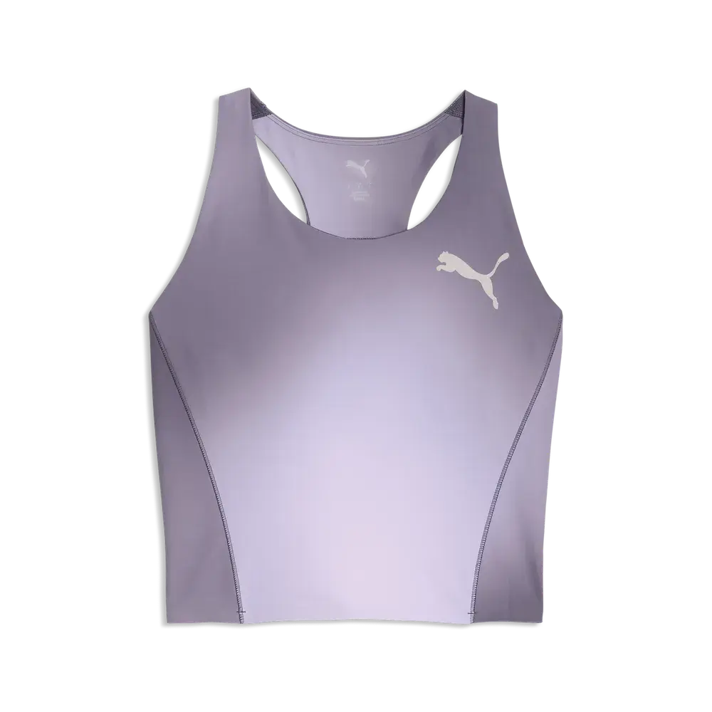 PUMA LIGHTSPEED All-Over Print Running Crop Top Women