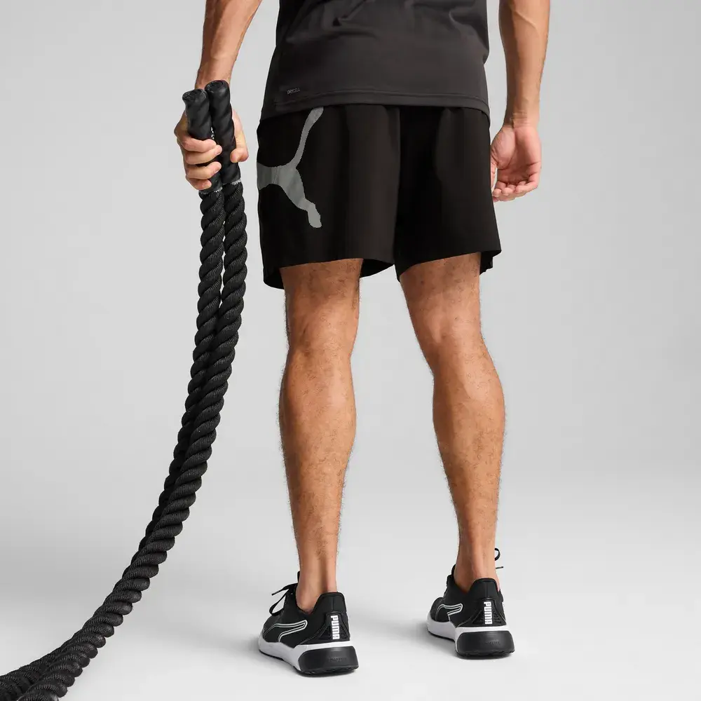 PUMA Men's Train All Day Essentials Big Logo 7" Woven Training Shorts