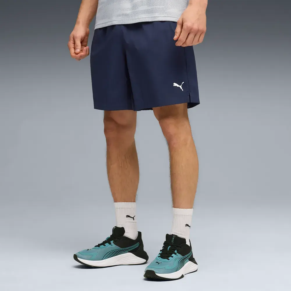 PUMA Train All Day Foundations 7-Inch Woven Training Shorts with Zip Pockets Men