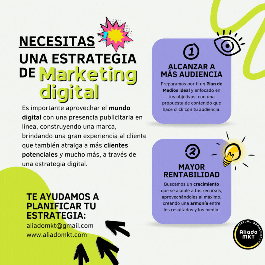 Es importante aprovechar el mundo digital con una presencia publicitaria en línea, constru
