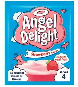 strawberry angel delight - also in butterscotch and banana