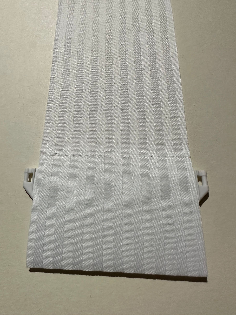Thumbnail: WHITE STRIPE replacement vertical blind slats 89 mm 3.5" from £0.90 each
