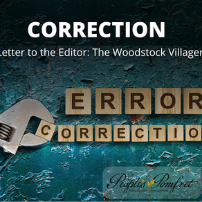 Correction: Pomfret Tax Increases