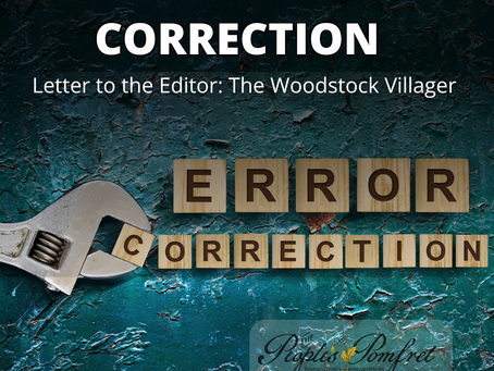 Correction: Pomfret Tax Increases