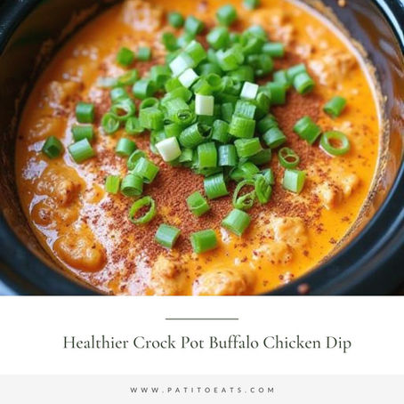 Easy Healthy Crockpot Buffalo Chicken Dip