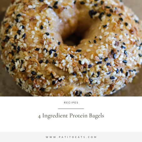 4 Ingredient Protein Bagels