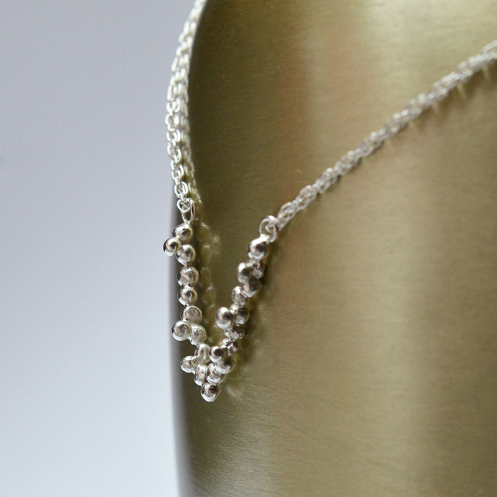 Thumbnail: Personalised Handmade Silver Initial Letter Necklace letter "V"