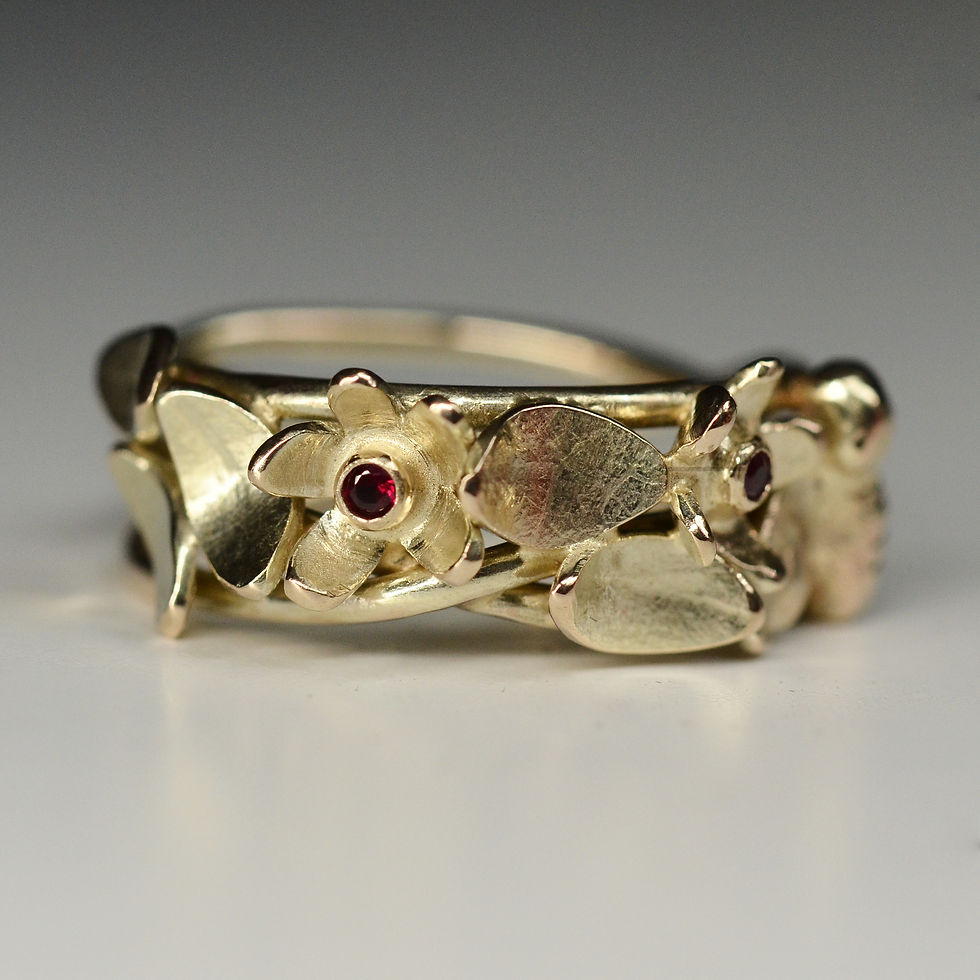 Thumbnail: Handmade Gold Engagement ring commission
