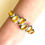 Thumbnail: Hidden Treasure Sterling Silver Bangle on model 