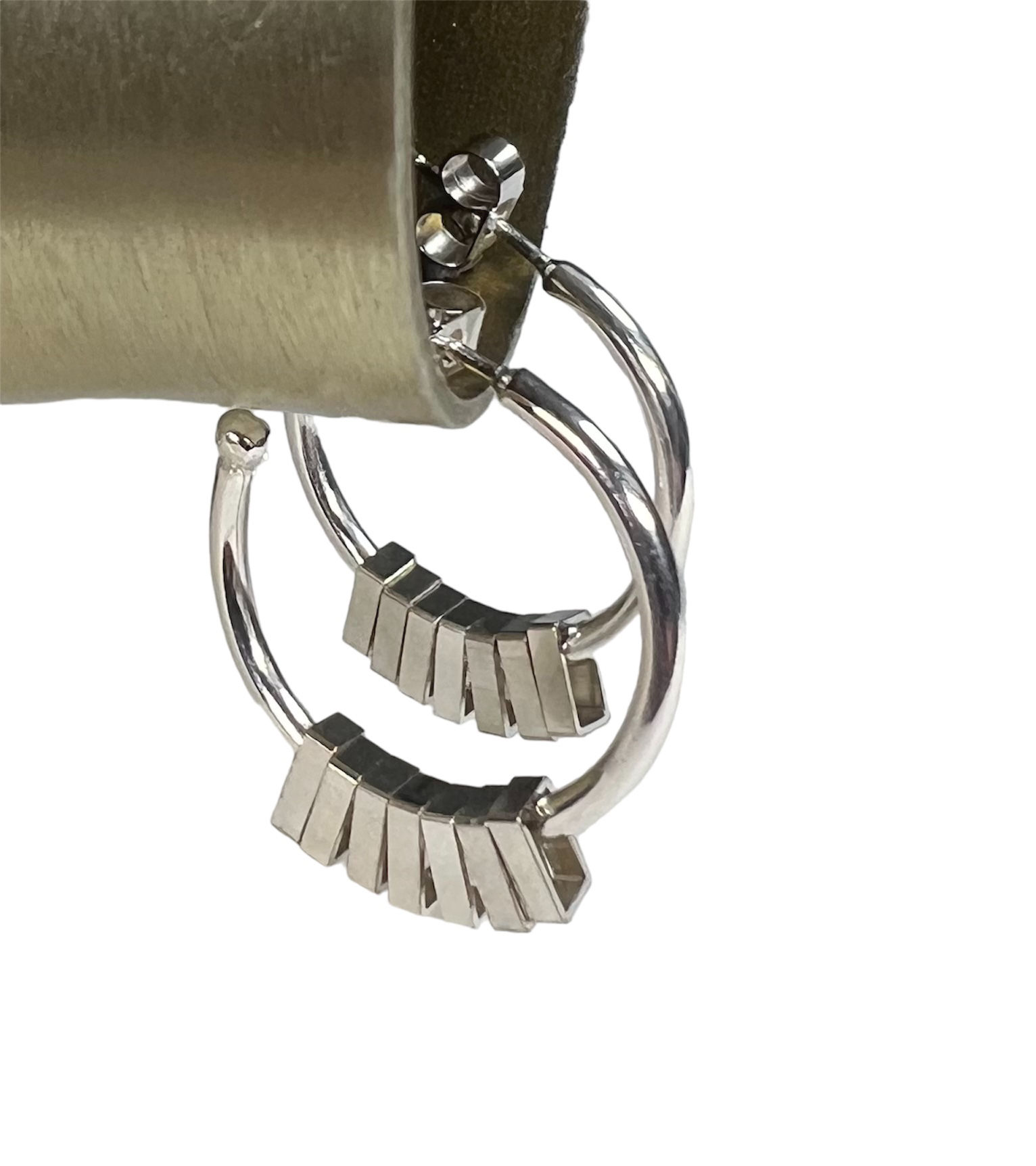 Milestone Birthday Sterling Silver Hoop Earrings for 70th birthday