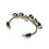 Thumbnail: Birds eye view of Hidden Treasure Sterling Silver Bangle - commission 