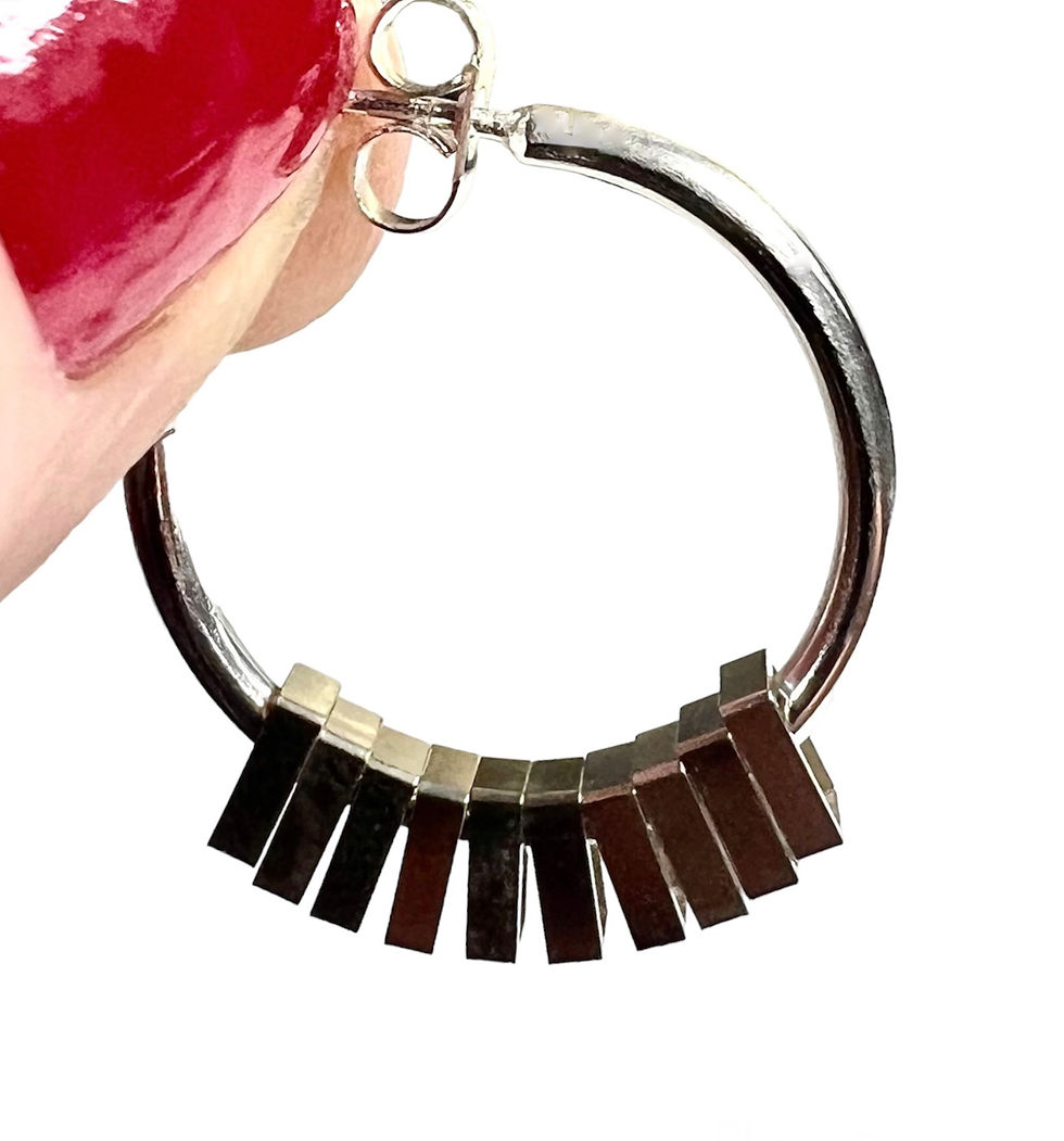 Thumbnail: Milestone Birthday Sterling Silver Hoop Earrings