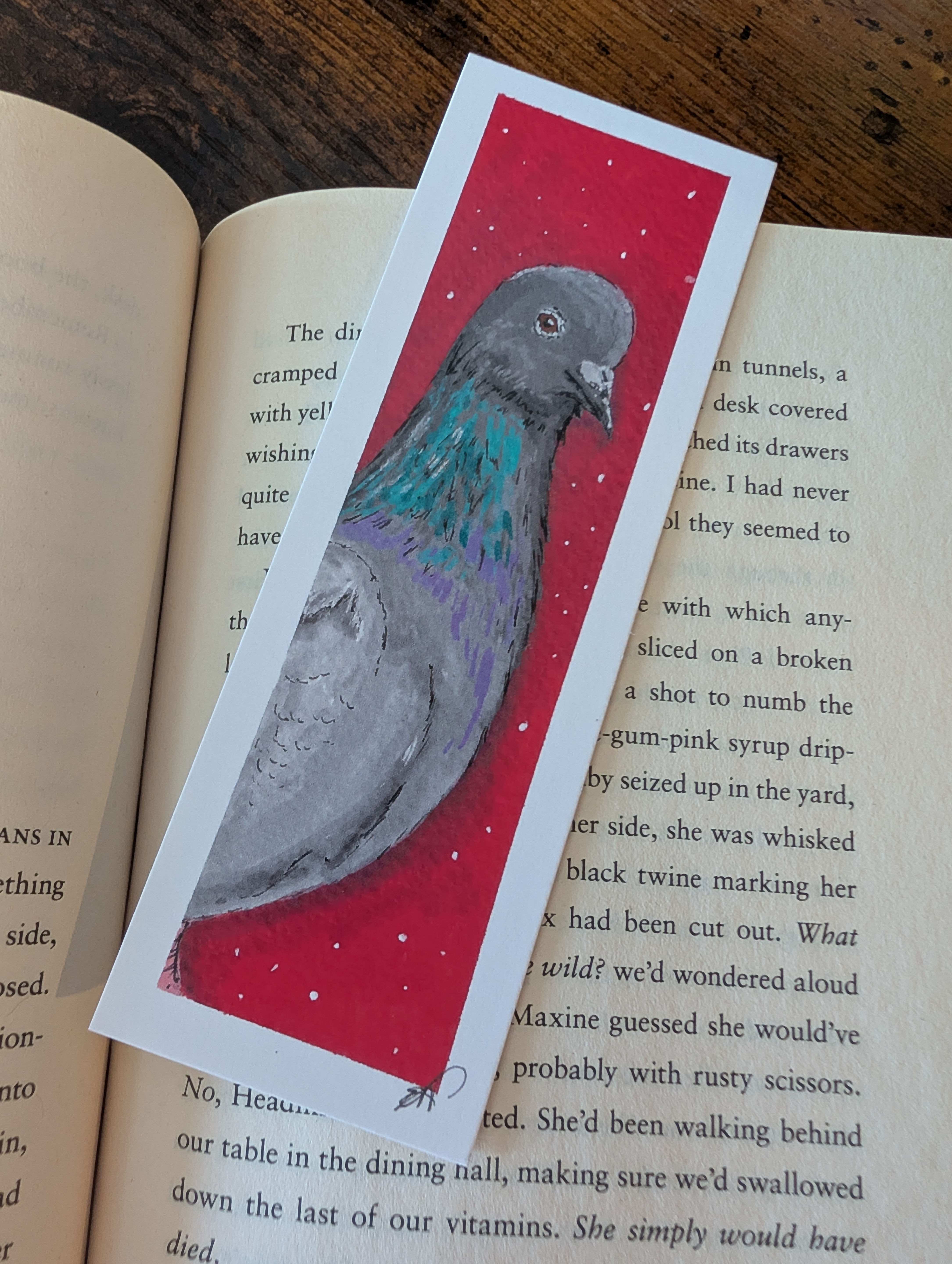 Pigeon Bookmark