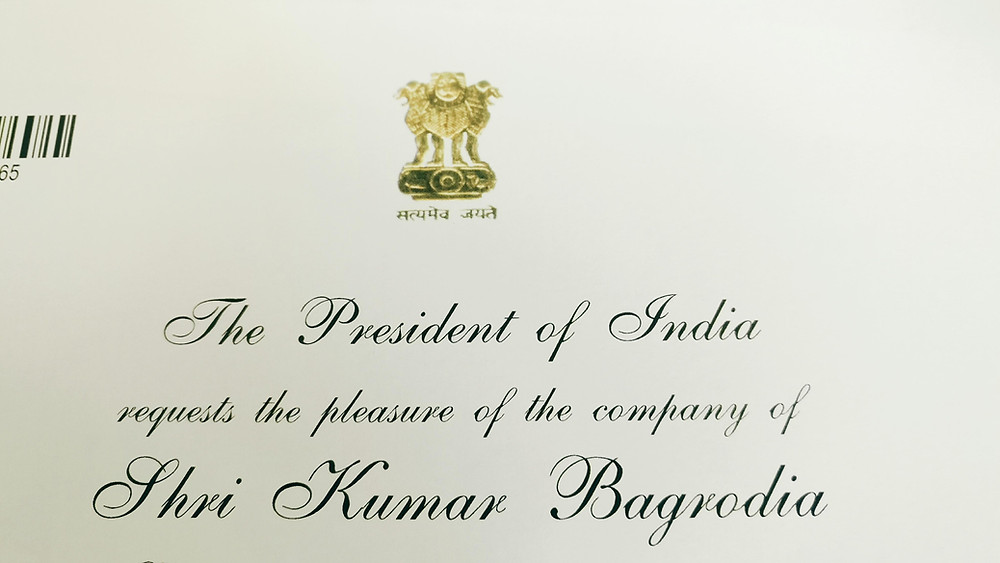 Kumaar Bagrodia, Neuroleap invited by Hon’ble President of India to the Rashtrapati Bhavan