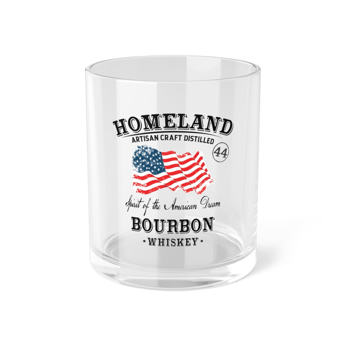 Homeland Bourbon Bar Glass