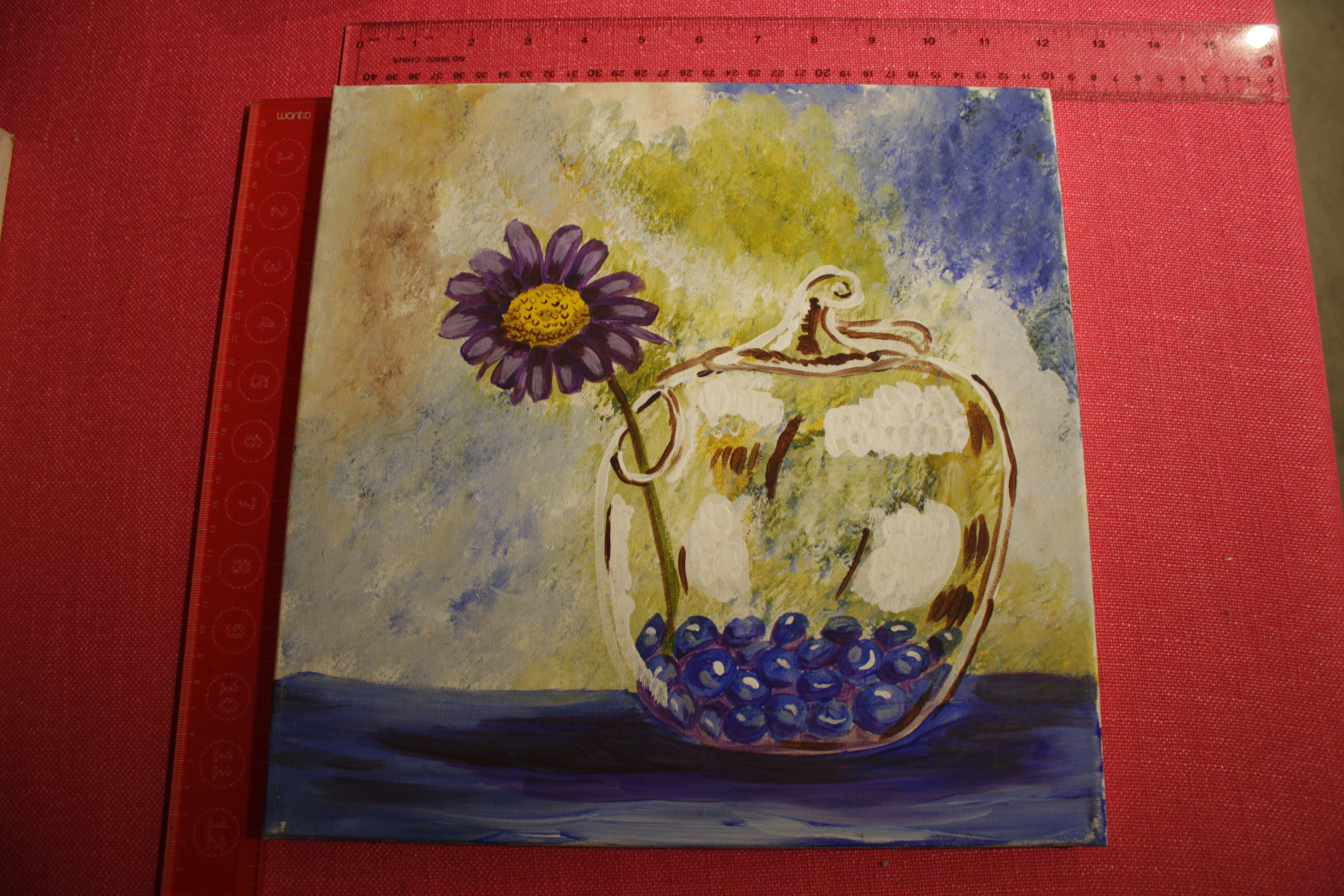 Glass Apple Still Life