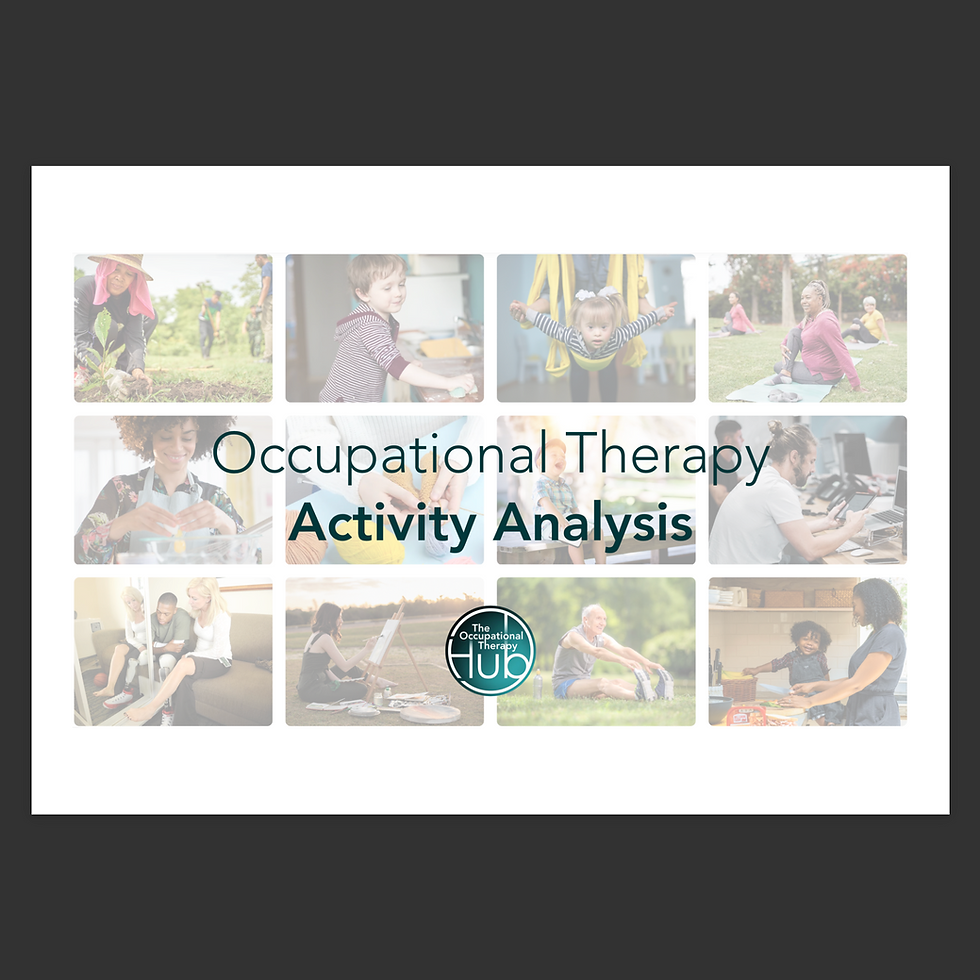 Occupational Therapy - Activity Analysis