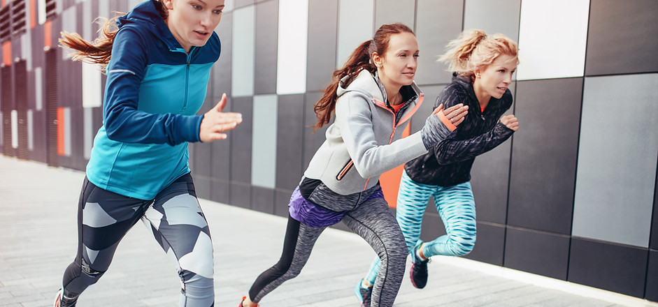 Group of Women Running