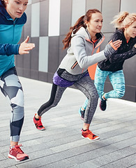 Athetic Women Sprinting