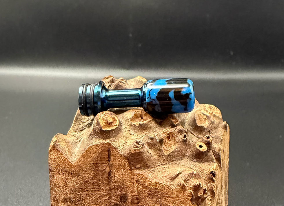 Miniatura: Pearl blue, black long 510 (blue base)