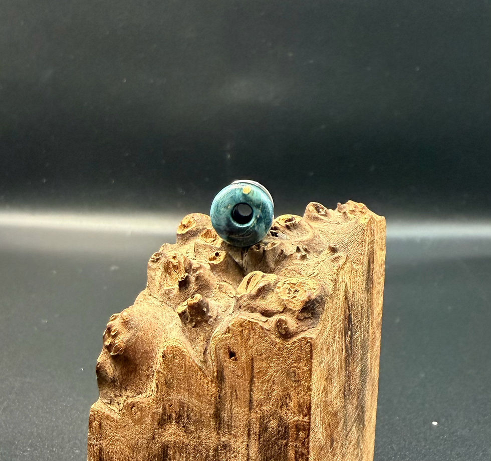 Miniatura: Dye stabilised pale blue, long, ribbed 510