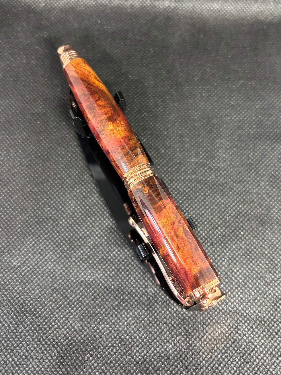 Miniatura: Stabilised wood rollerball pen.
