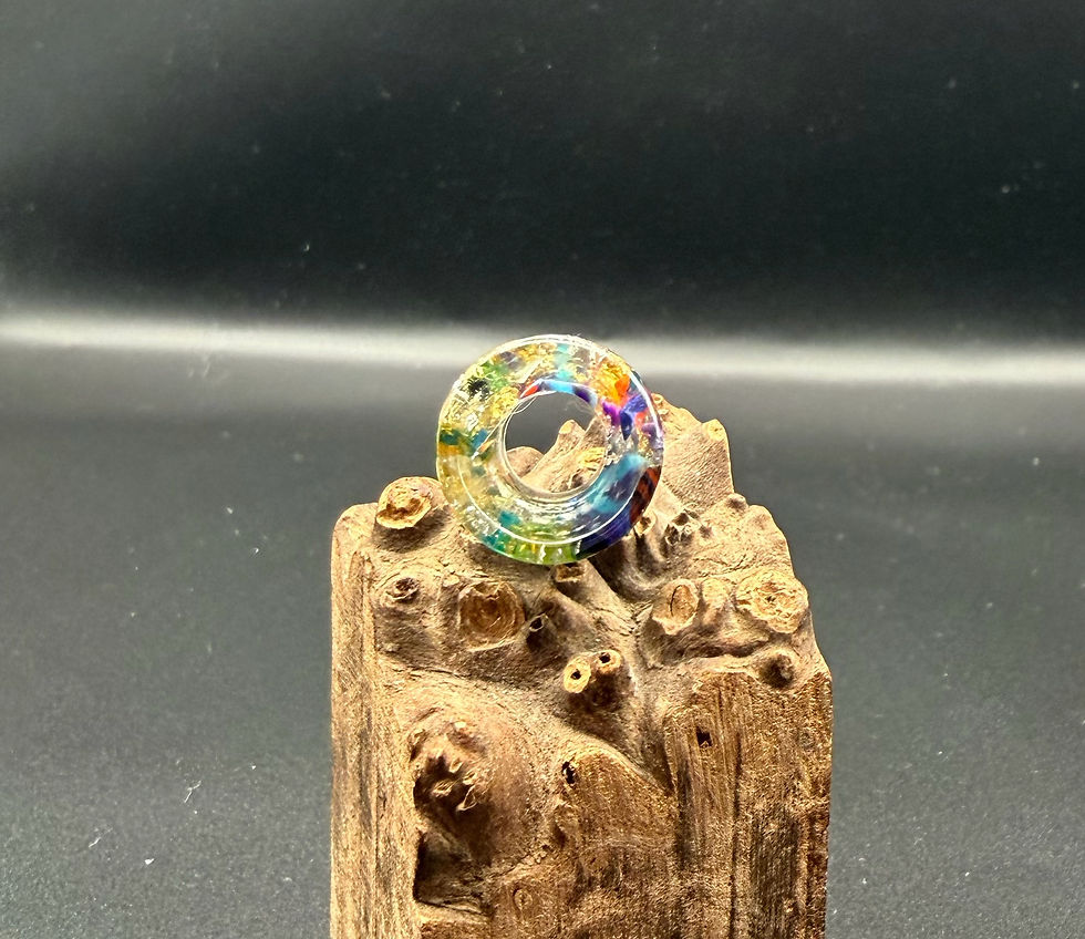 Miniatura: Random resin pieces with o rings 1