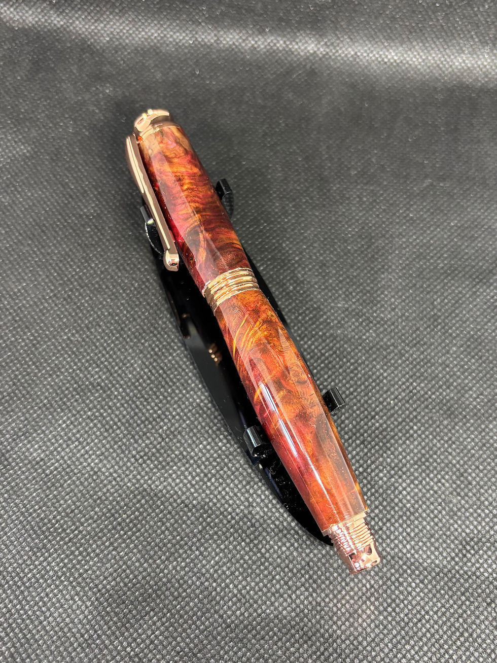 Miniatura: Stabilised wood rollerball pen.