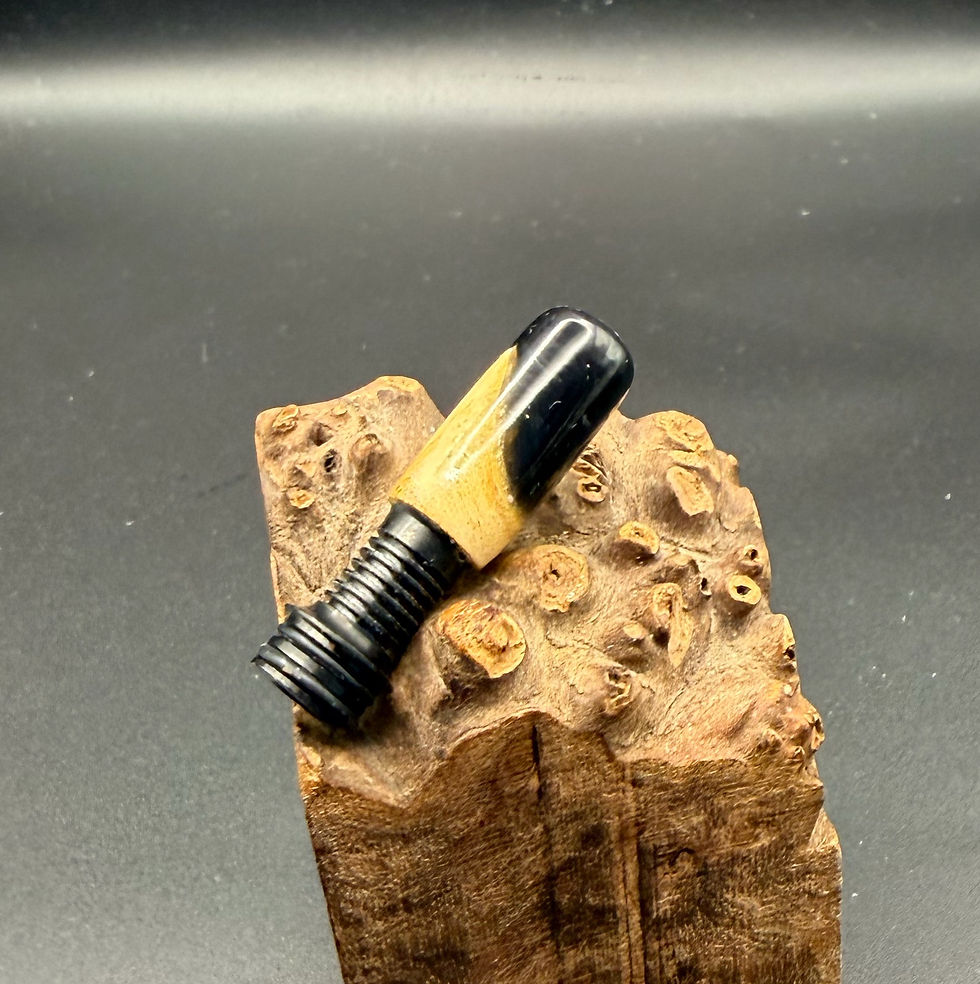 Miniatura: Wood, black long, ribbed 510 (black base)