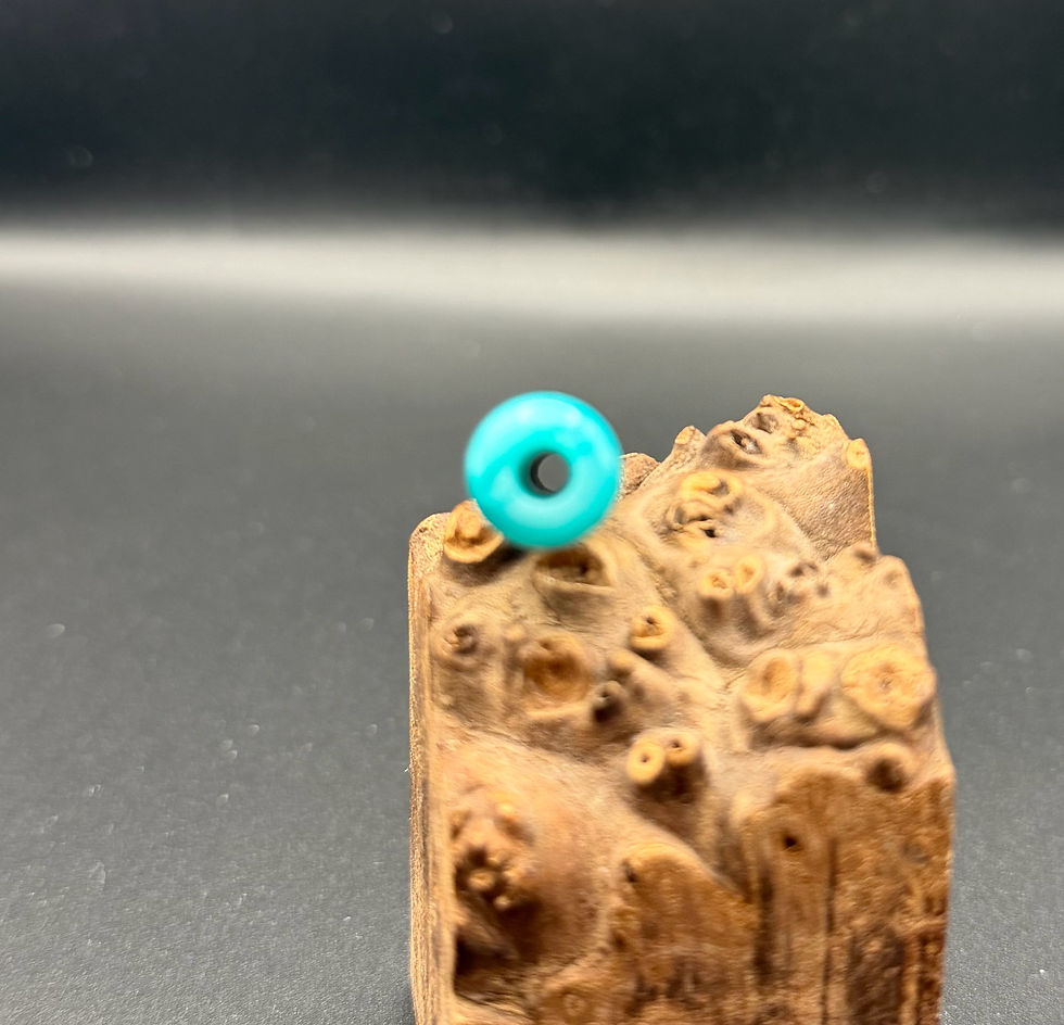 Miniatura: Light blue juma, long, ribbed 510 (black base)