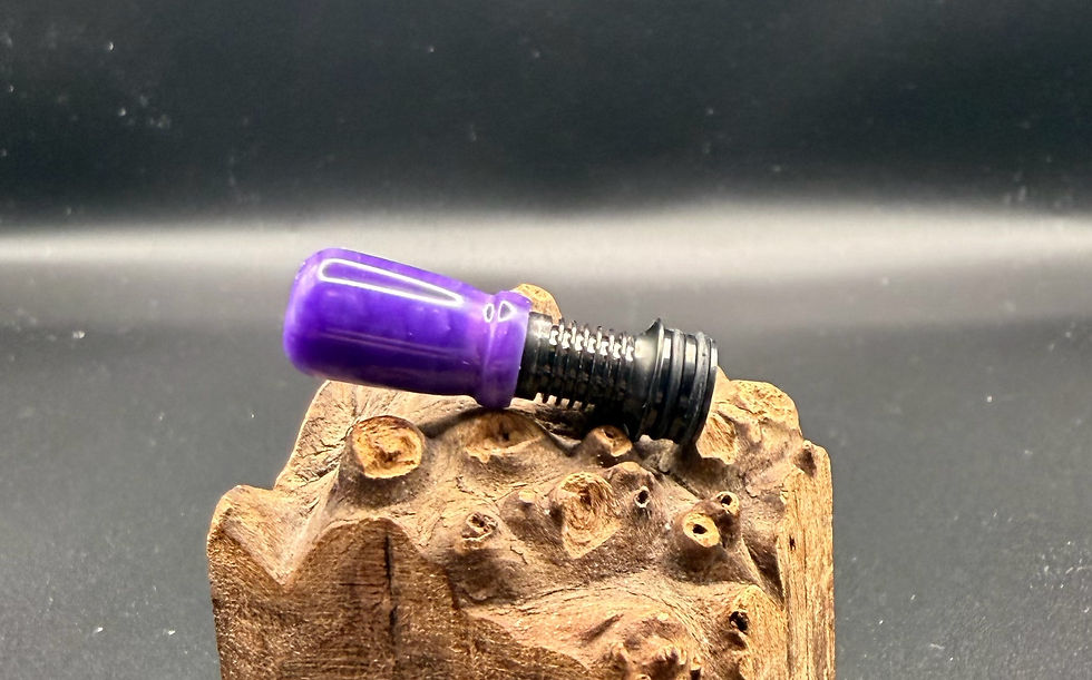 Miniaturbild: Purple juma, long, ribbed 510 (black base)