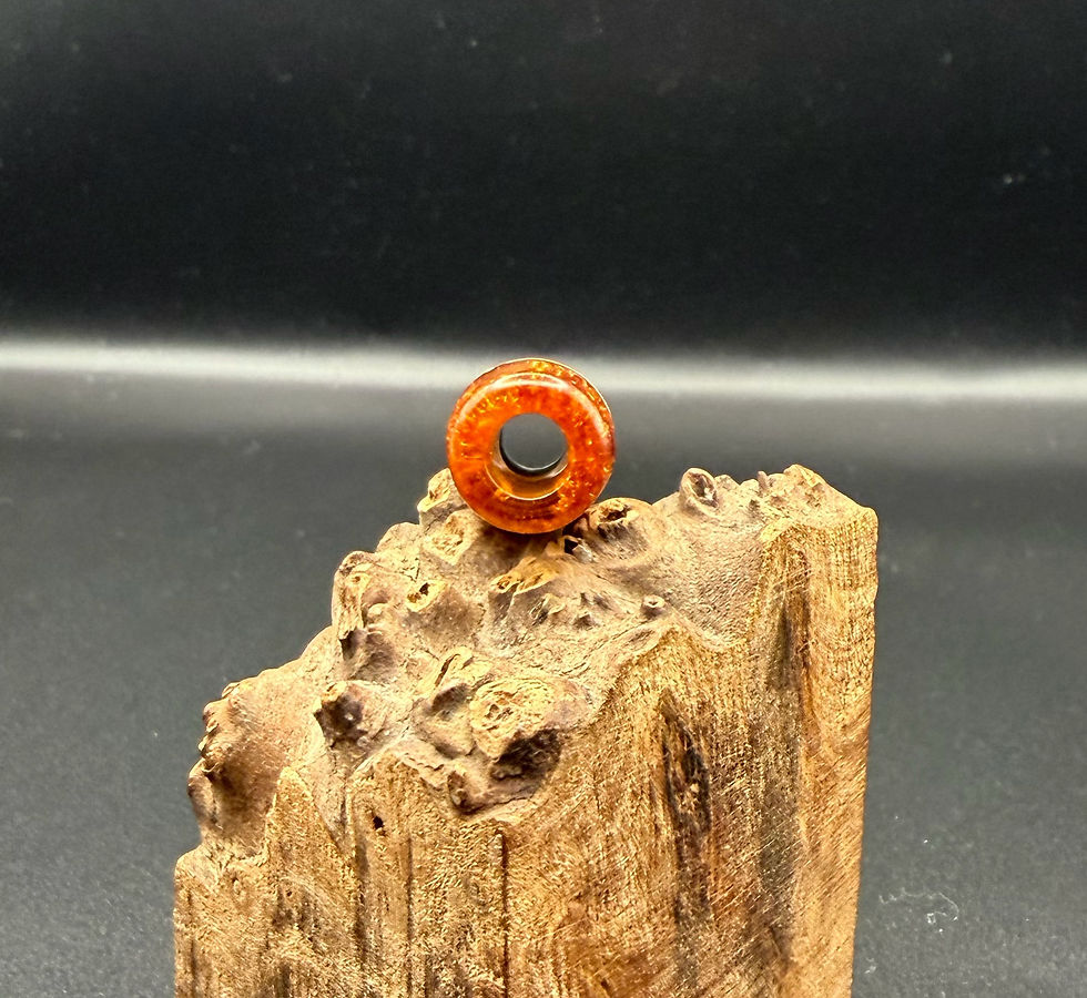 Miniatura: Translucent Amber, pearl copper integrated tip..