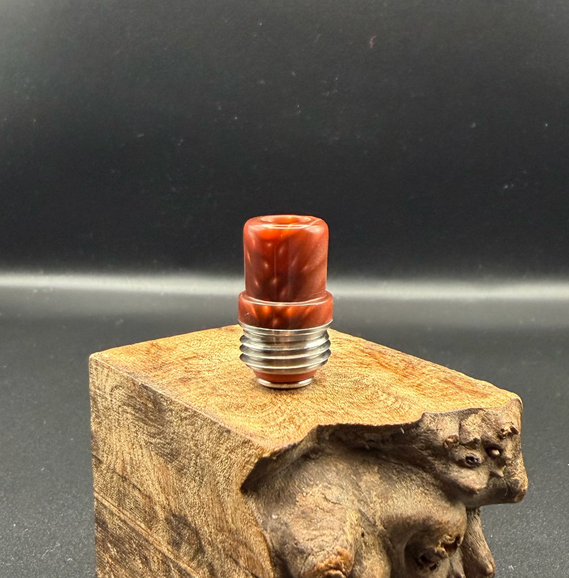 Brown juma integrated tip.