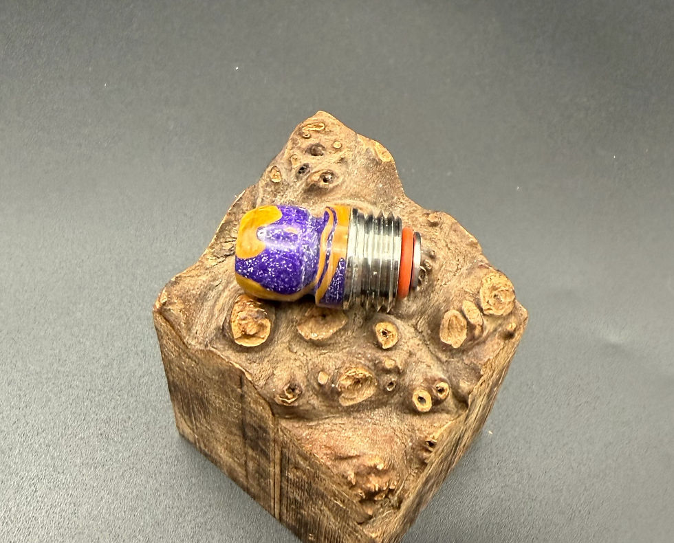 Miniatura: Pearl glitter purple, pearl gold integrated tip