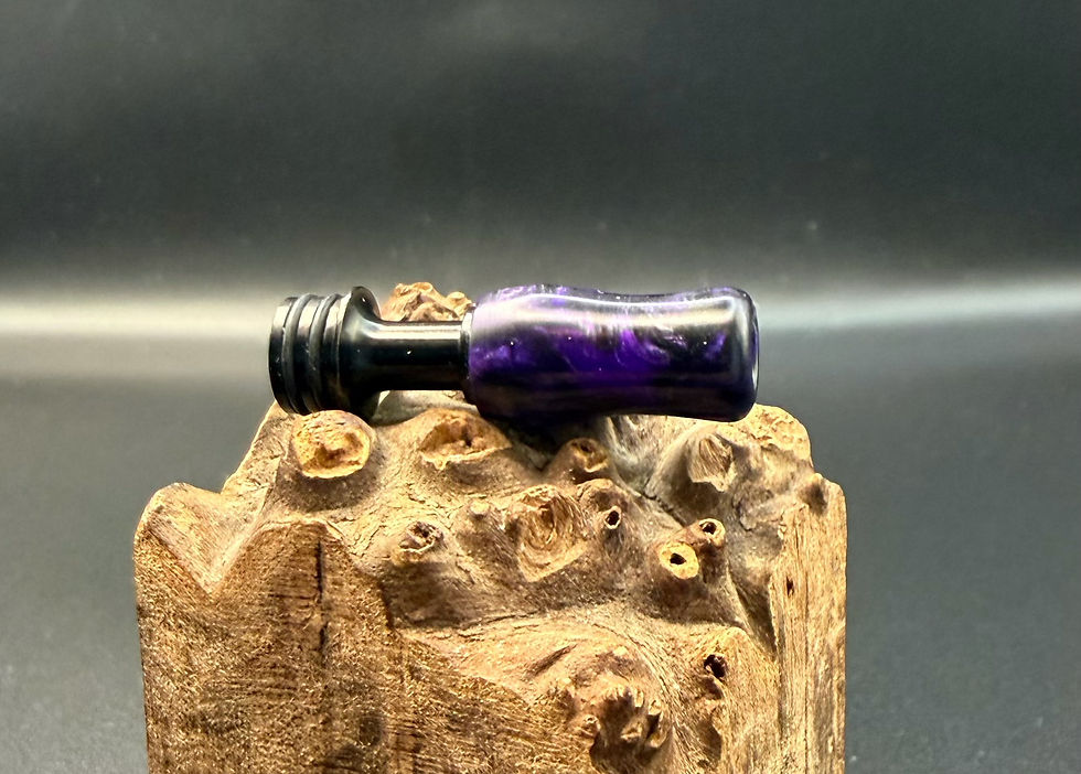 Miniatura: Pearl purple, gunmetal and black long 510 (black base)