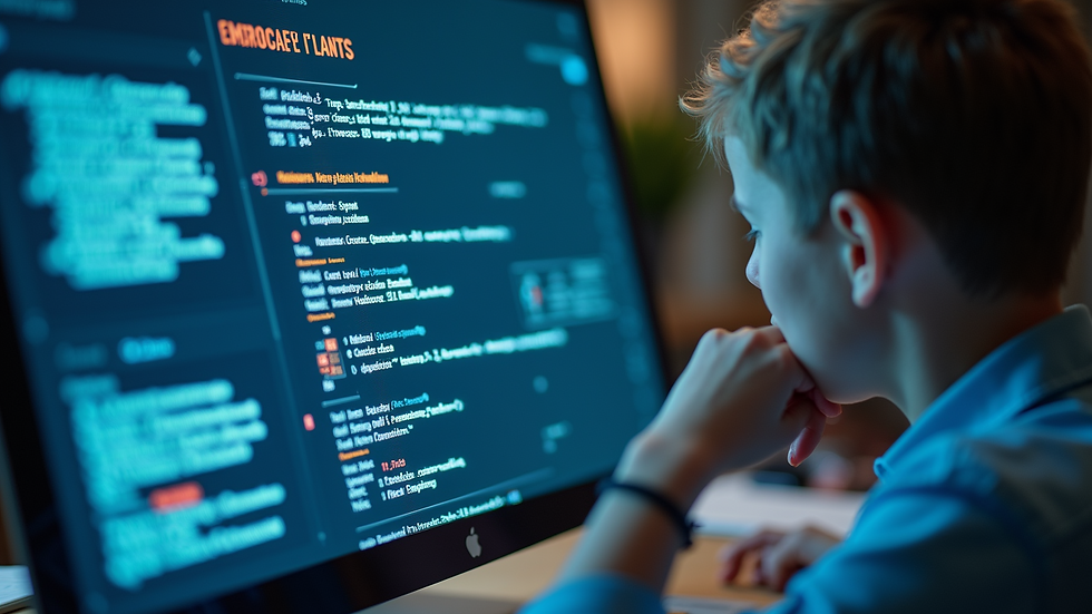 Close-up view of a digital learning interface showcasing personalized content