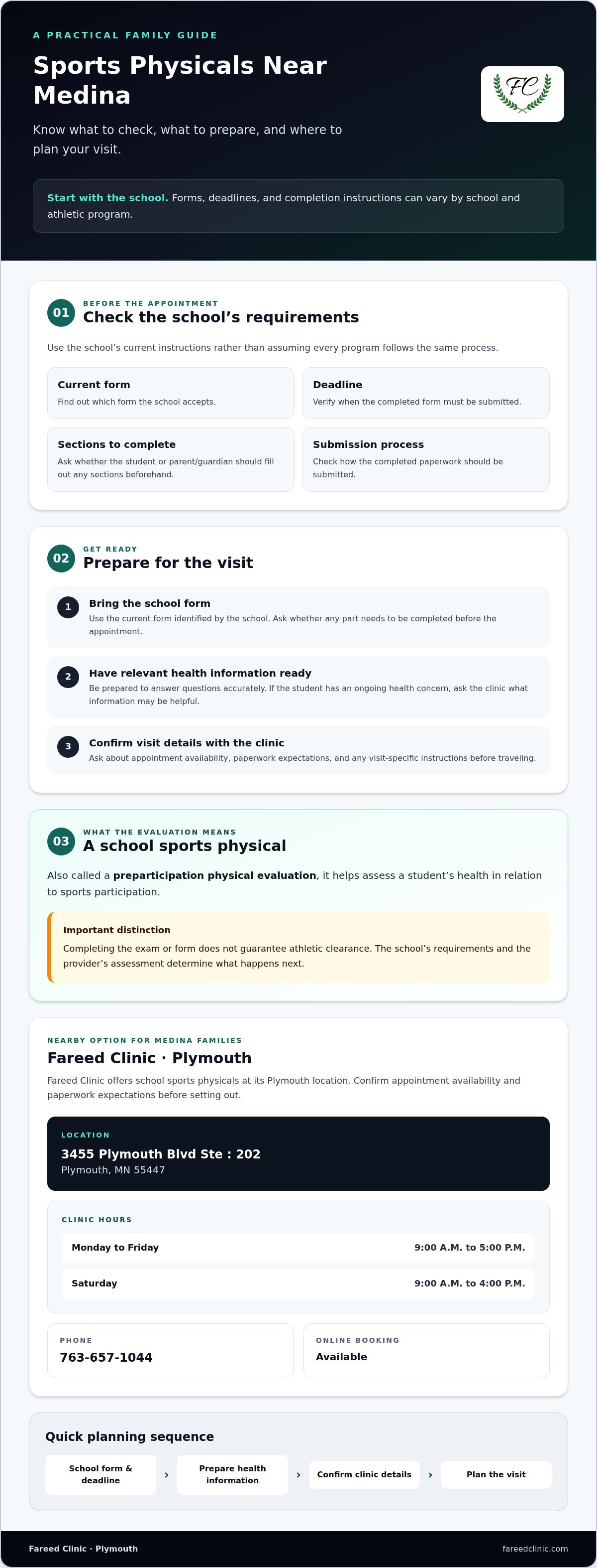 Sports physical Medina