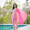 Thumbnail: Shibori dhoti co-ord set with Organza throw