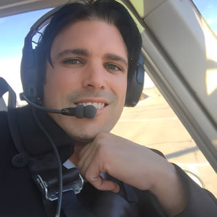  Jace Huntley in his helicopter flying to Silicon Valley leadership event