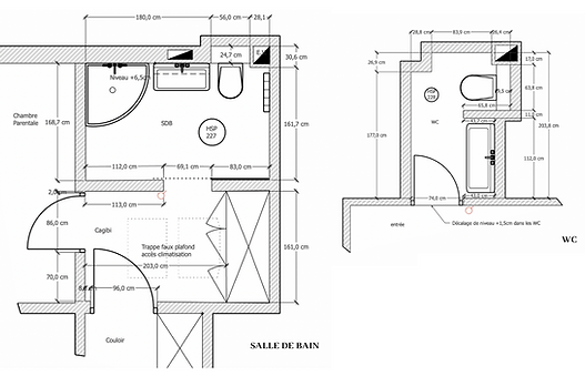 plan 2D avant/après