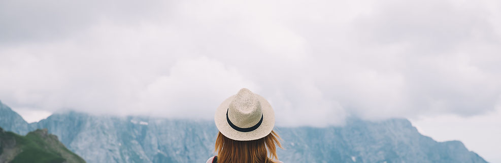 woman hiking