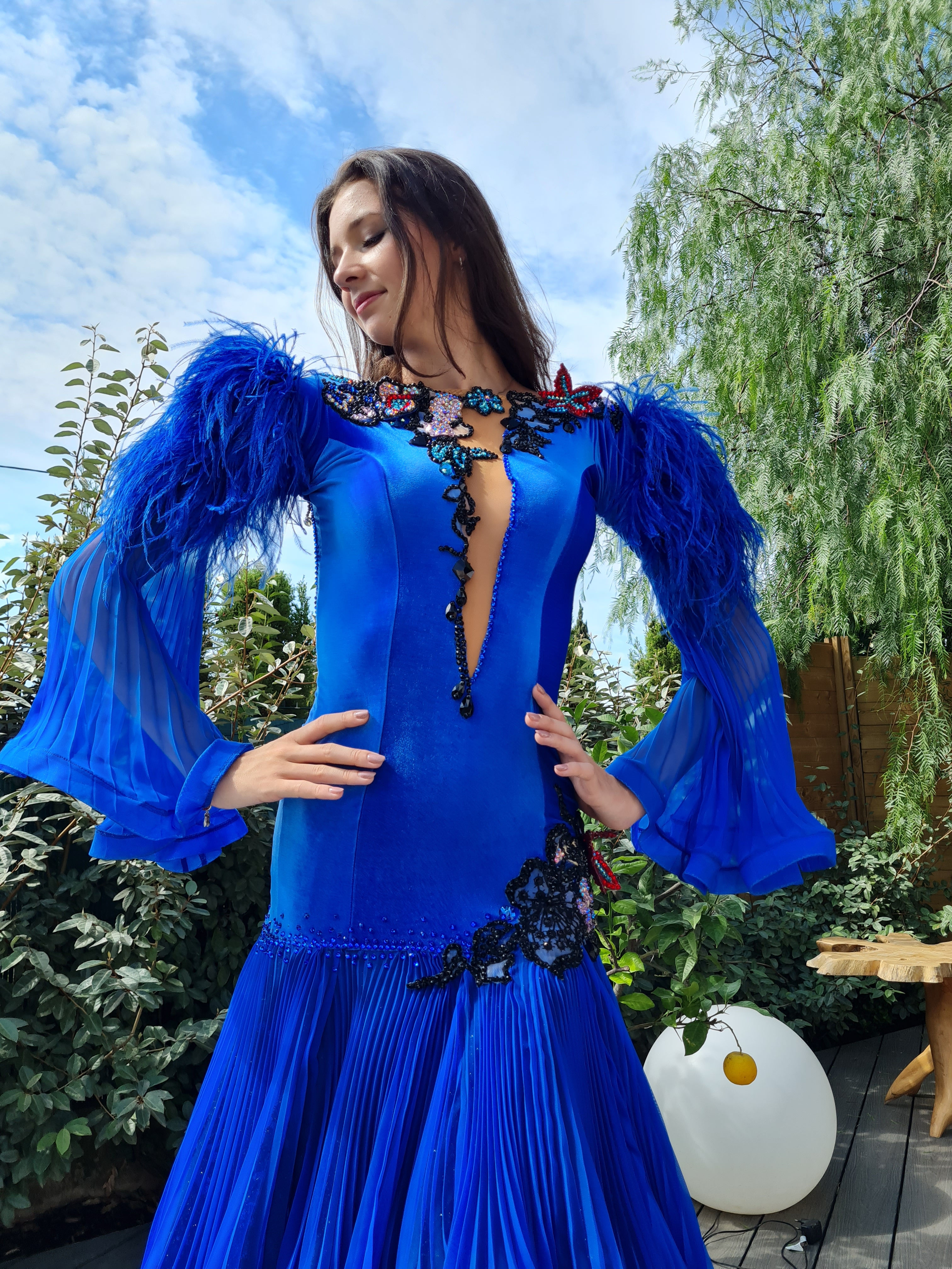 Robe standards bleue royale