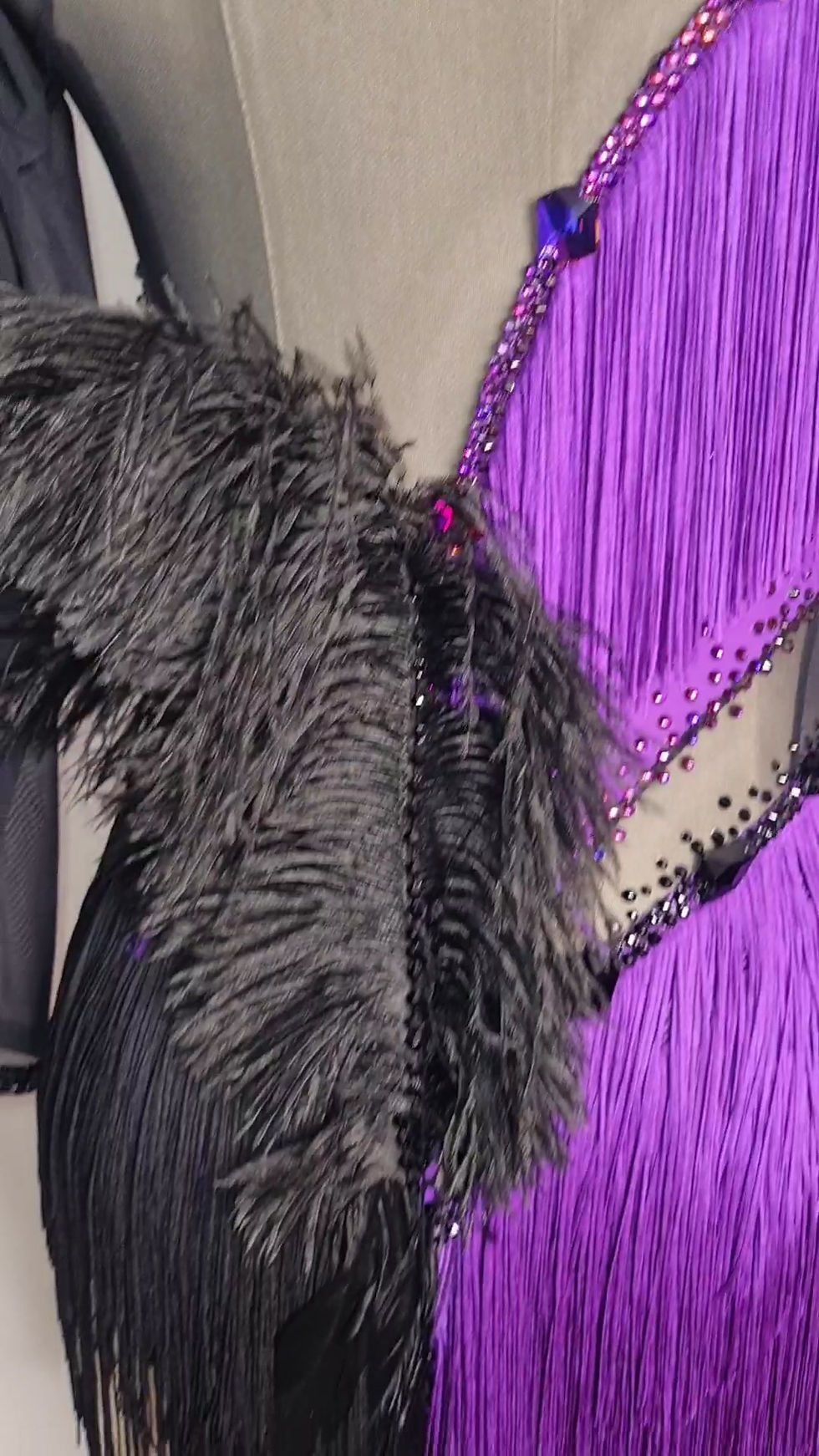 Thumbnail: Purple and Black Latin Dress