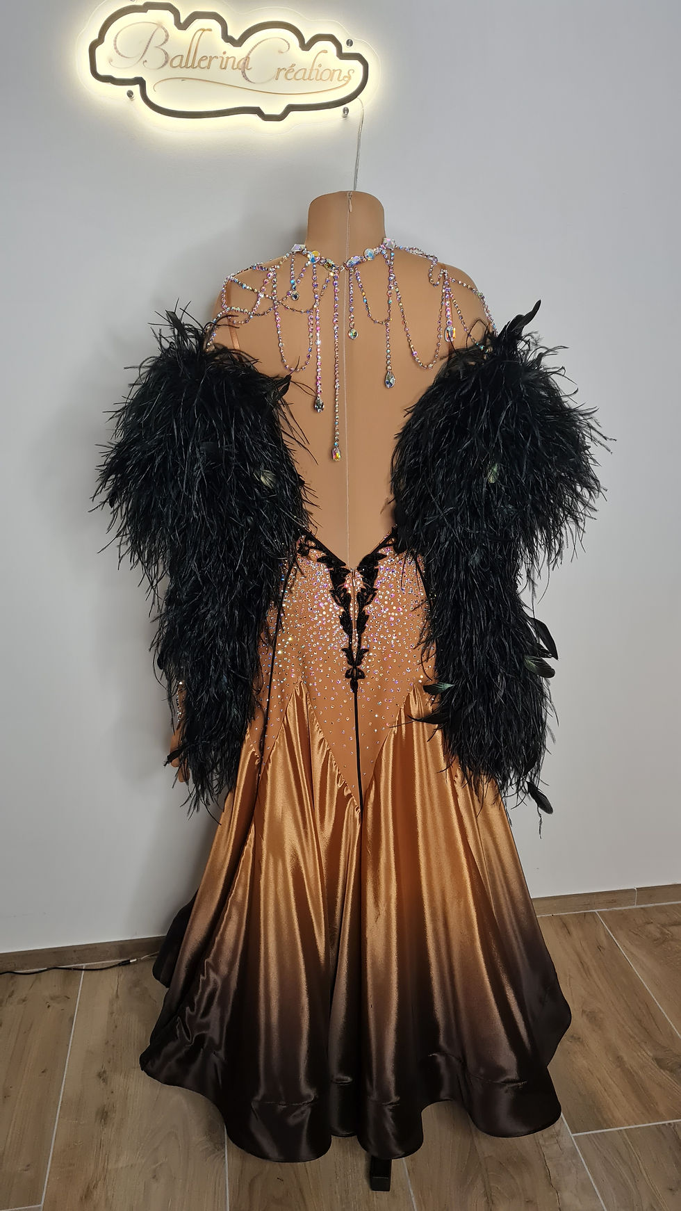 Miniature : Robe standard nude/black