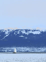 Illustrative Fotografie, Hoch-Zeit, Lac Léman, Genfer See, Morges, Schweizer Alpen©Talinas